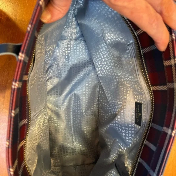 Kate Spade plaid tote bag - Picture 6 of 6